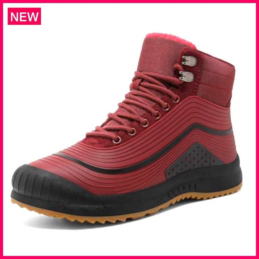 Waterproof Winter Boots Women's Ankle Fur Lined Lightweight Insulated Snow Shoes - Picture 2 of 8